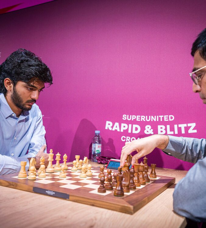 GM Gukesh D & GM Viswanathan Anand