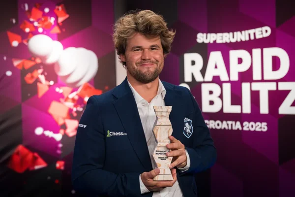 2025 SuperUnited Rapid & Blitz Croatia - Winner GM Magnus Carlsen - LOZ04723 1243