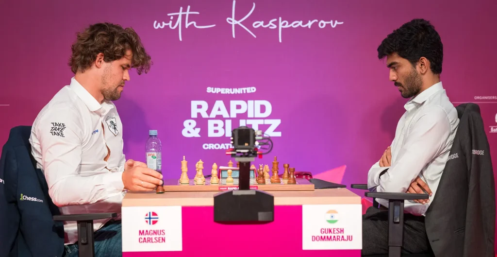 2025 SuperUnited Rapid & Blitz Croatia - Day 2 Magnus Gukesh - LOZ06848