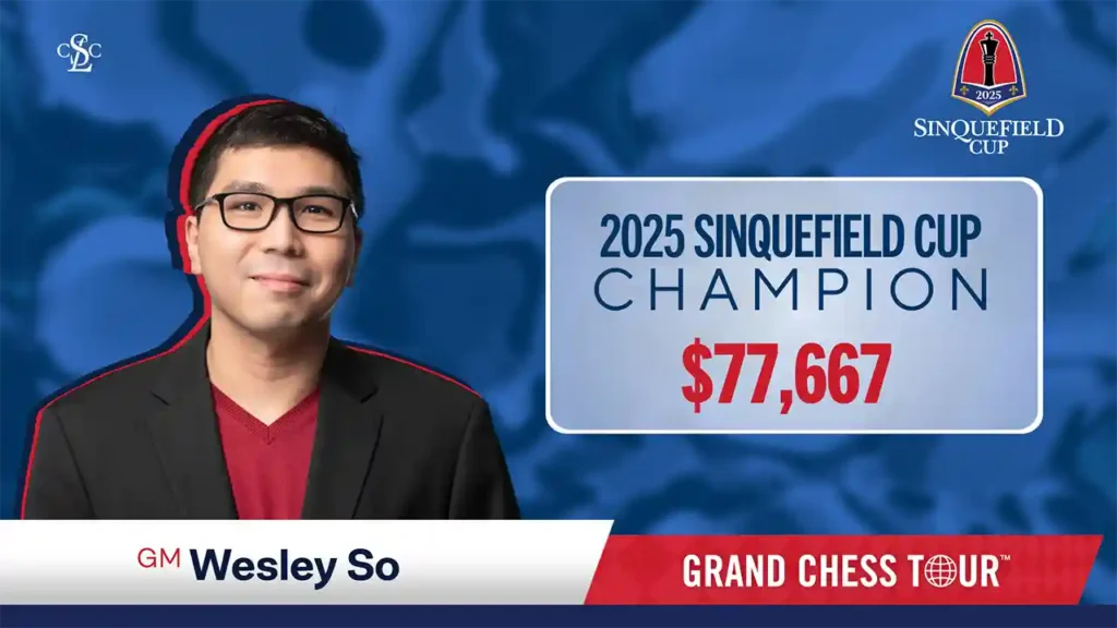 web graphics - 2025 Sinquefield Cup - GM Wesley So Wins 2025 Sinquefield Cup